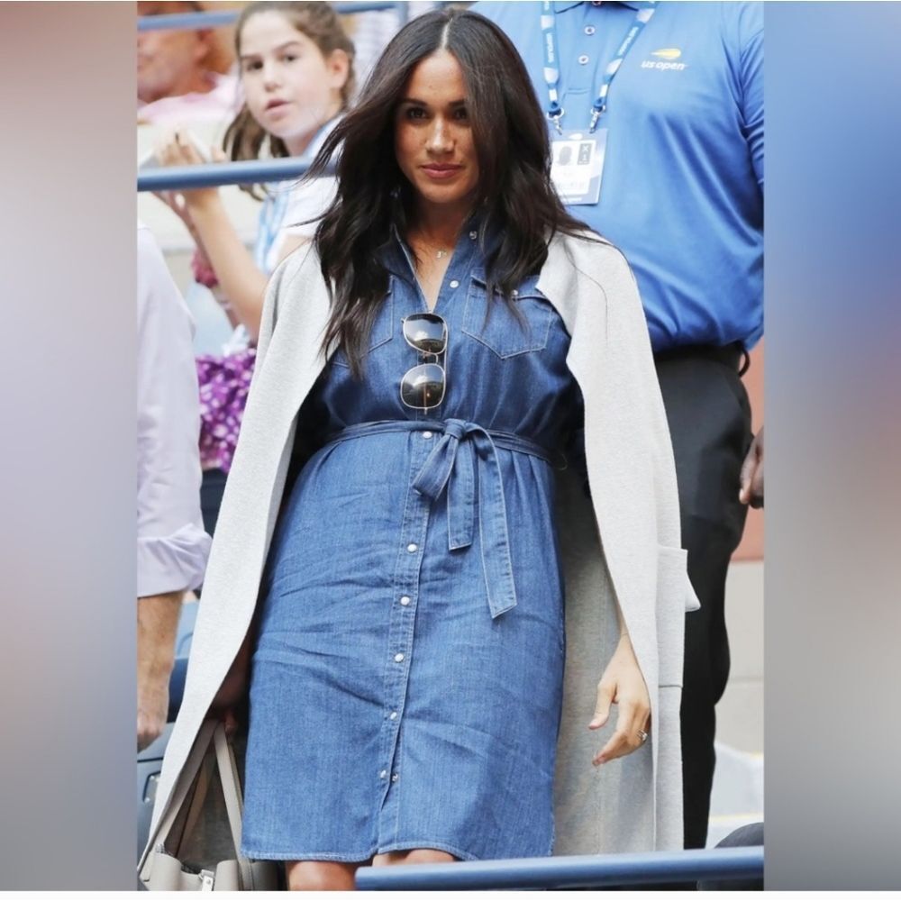 NWT j Crew Blue Denim Shirt Dress 16